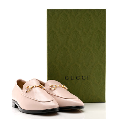 Gucci Malaga Kid Crystal Horsebit Womens Jordaan Loafers 39.5 Pink Hibiscus 12 of 12
