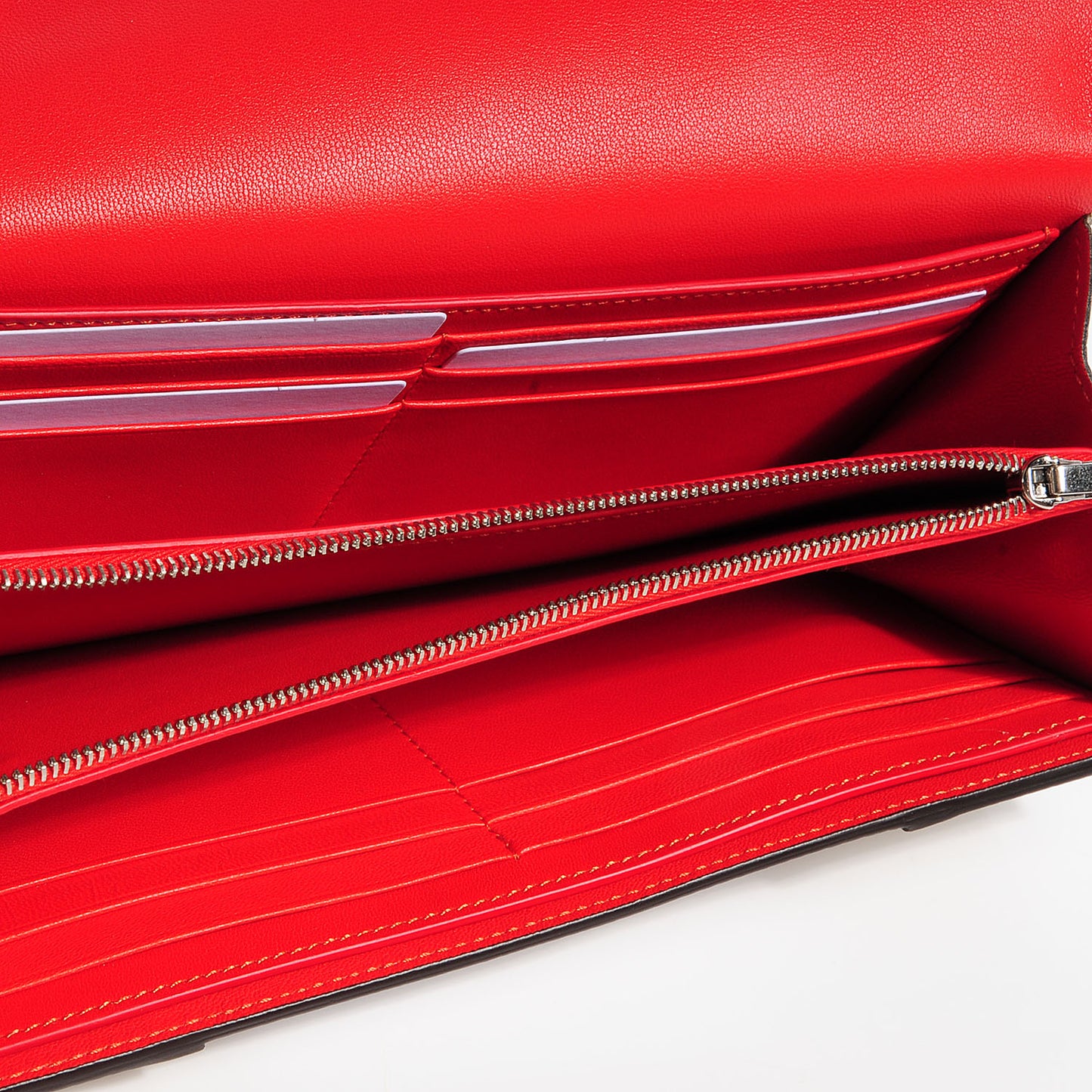 Calfskin Large Multifunction Flap Wallet Dune