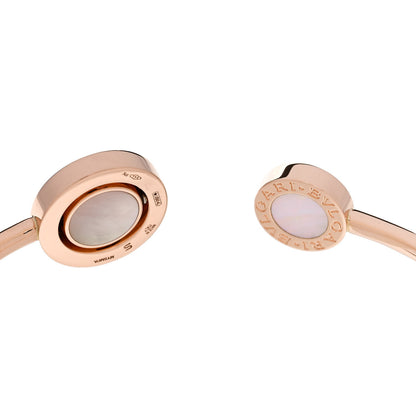 Bulgari 18K Rose Gold Mother of Pearl Carnelian BVLGARI BVLGARI Flip Cuff Bracelet S 5 of 5