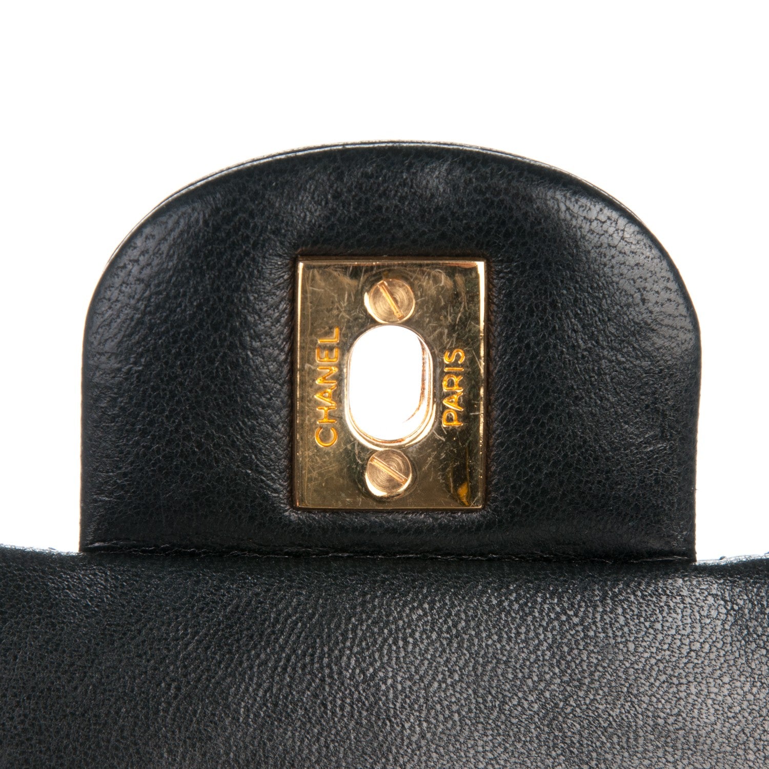 Chanel Lambskin Quilted Medium Double Flap Black 6 of 9
