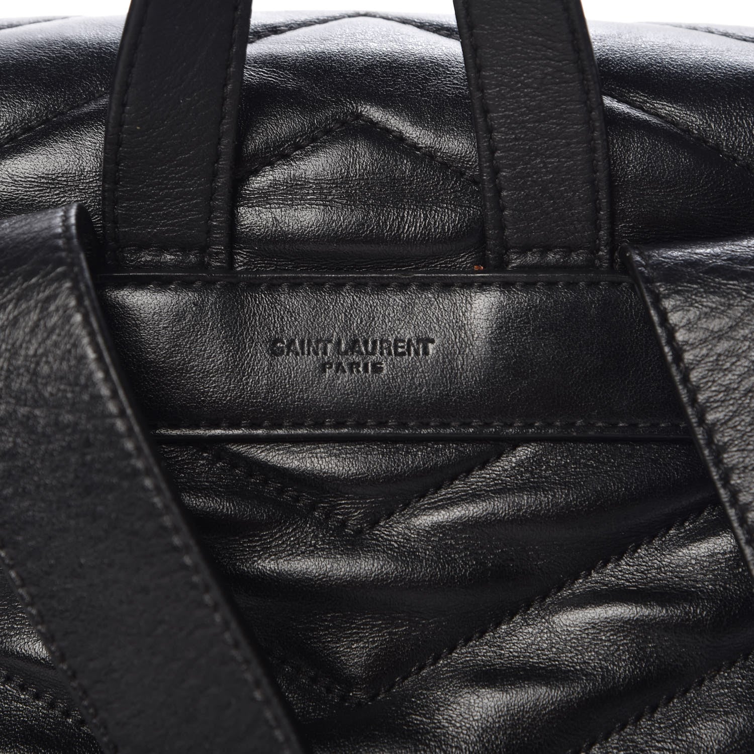 Saint Laurent Calfskin Y Quilted Monogram Small Loulou Backpack Black 13 of 13