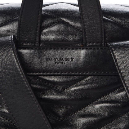 Saint Laurent Calfskin Y Quilted Monogram Small Loulou Backpack Black 13 of 13
