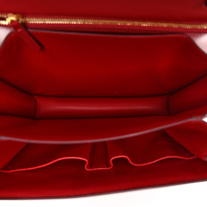 Celine Box Calfskin Medium Classic Box Flap Bag Red 5 of 13