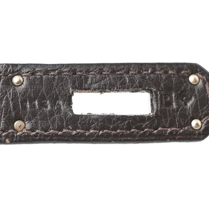 Hermes Taurillon Clemence Jypsiere 28 Chocolate 7 of 10