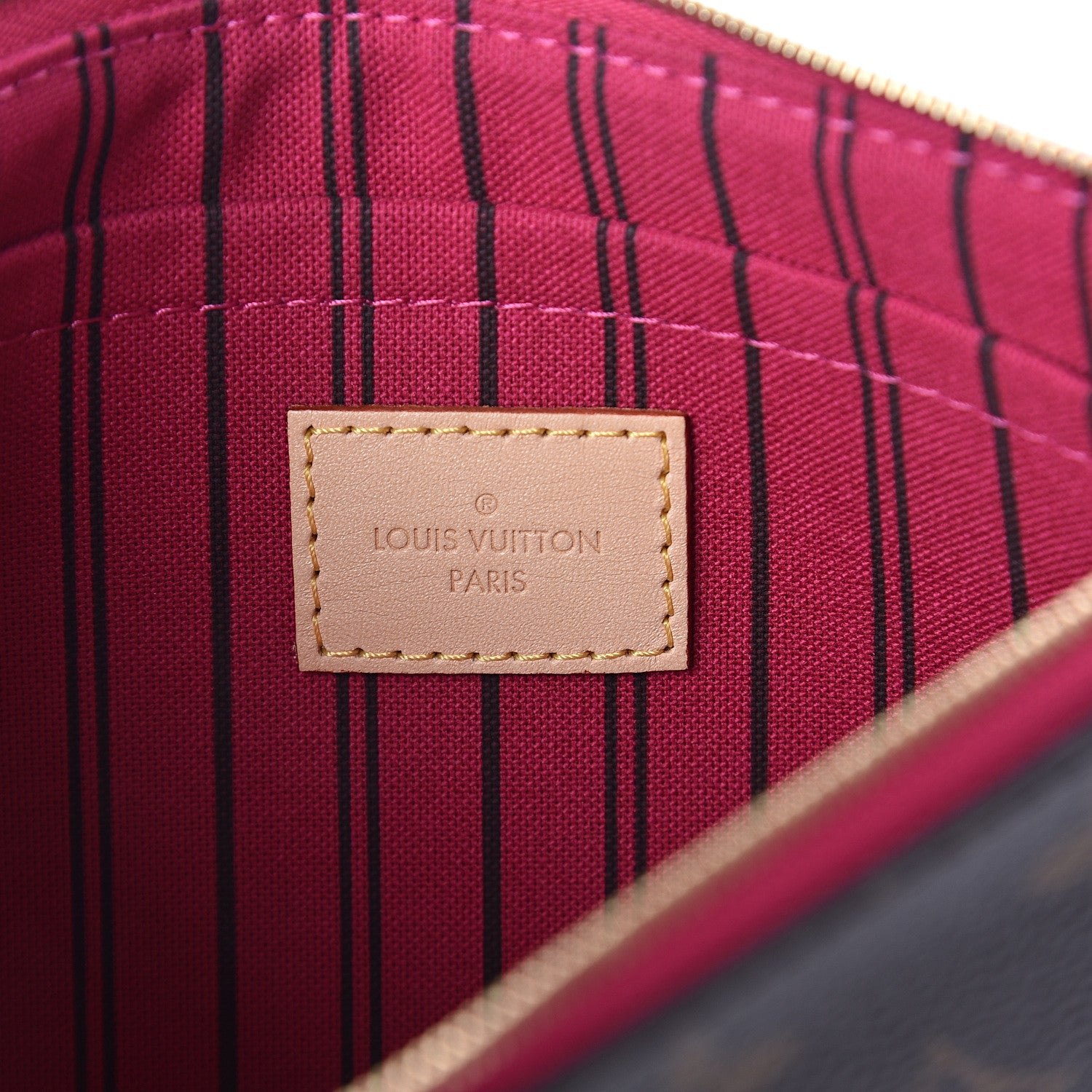 Louis Vuitton Monogram Neverfull MM GM Pochette Pivoine 5 of 5