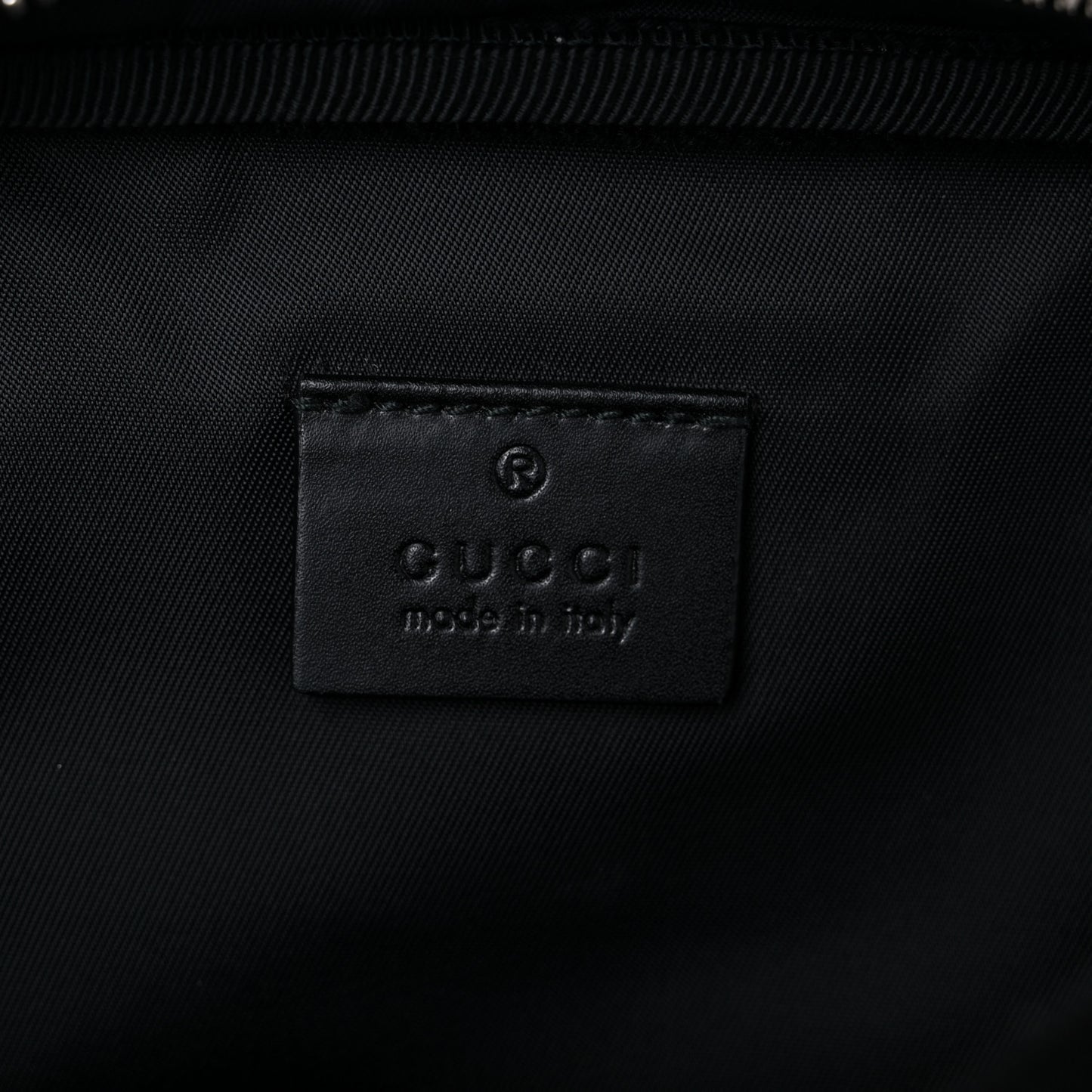 GG Supreme Monogram Web Belt Bag Black