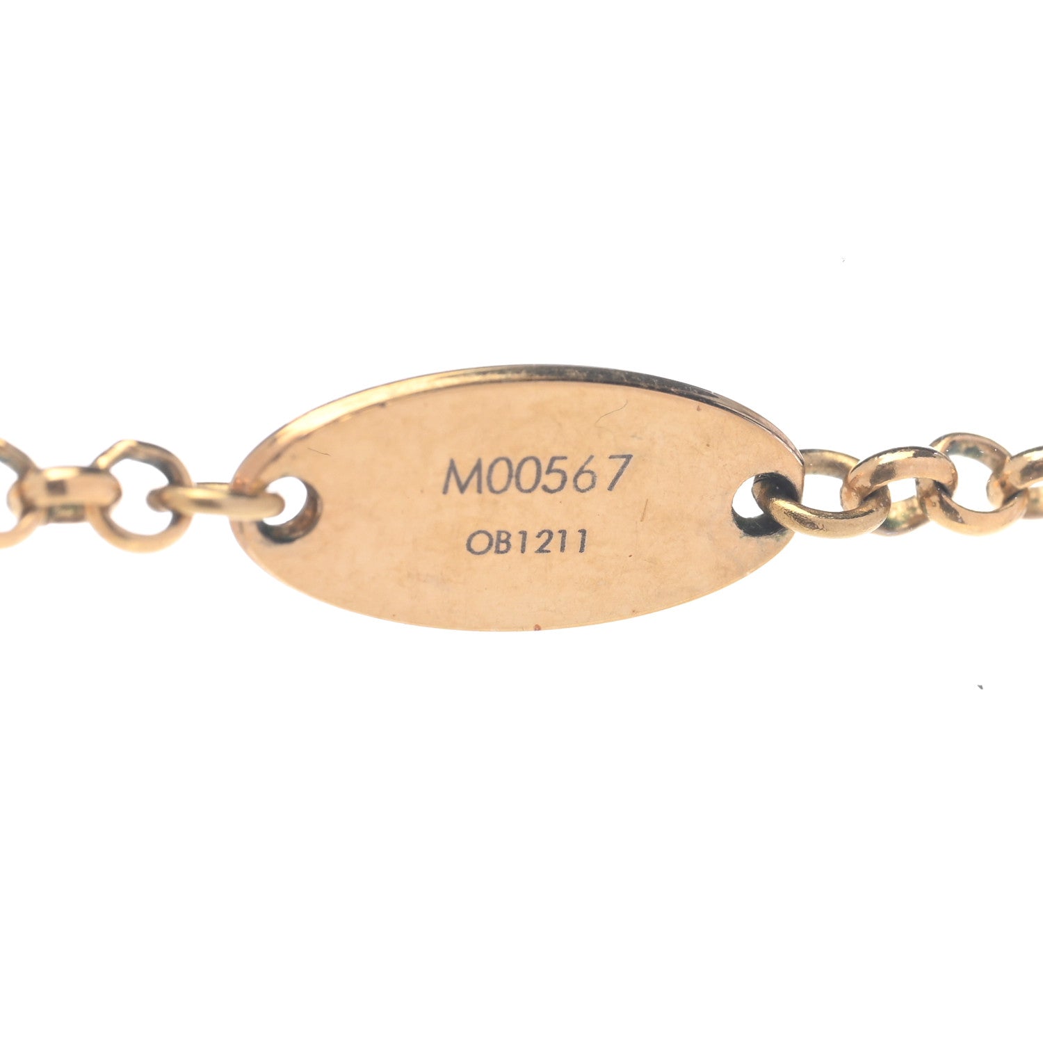 Louis Vuitton Locky Pendant Necklace Gold 4 of 7