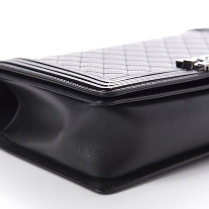 Chanel Patent Quilted New Medium Boy Flap Black 6 of 12