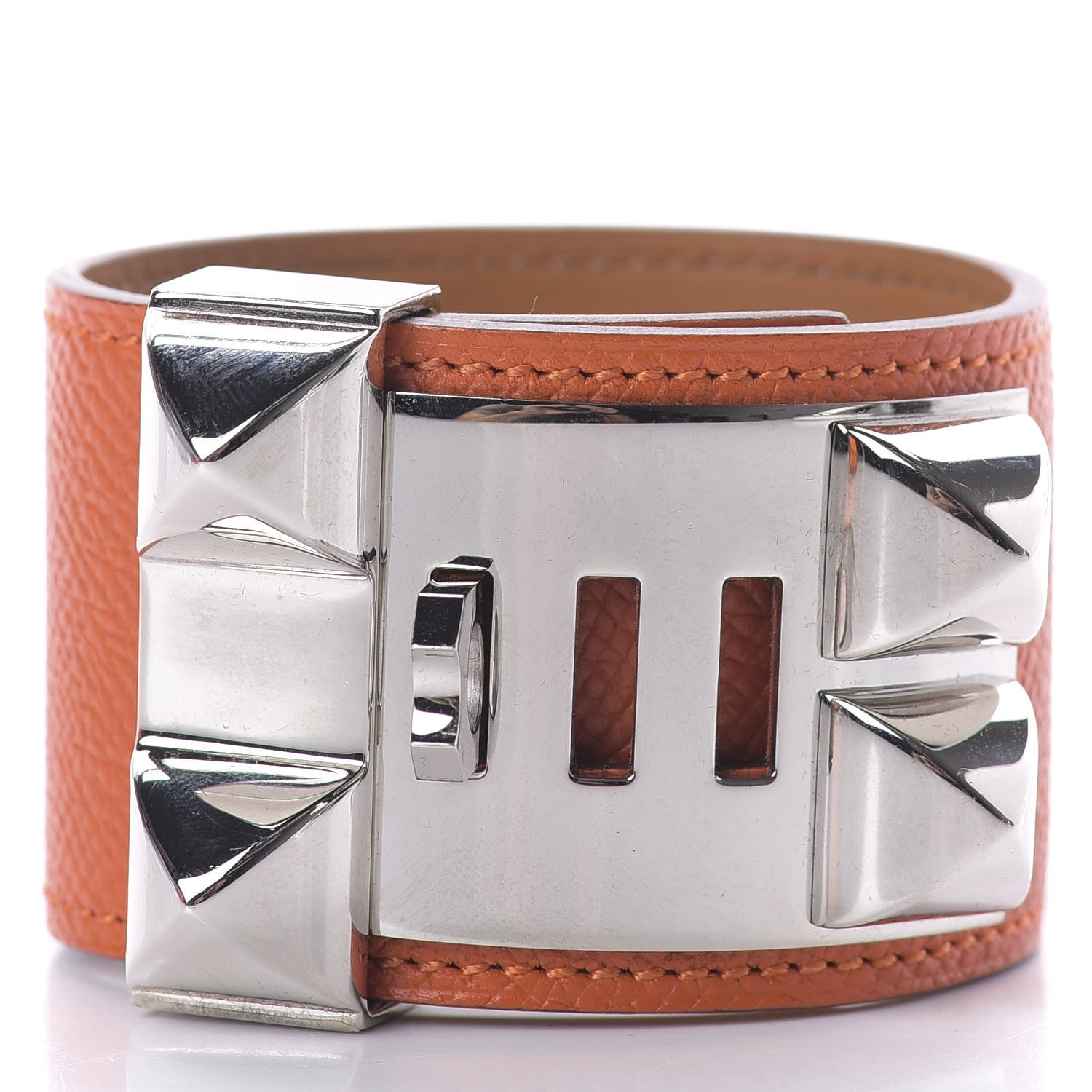 Hermes Epsom Collier de Chien CDC Bracelet S Feu 3 of 6
