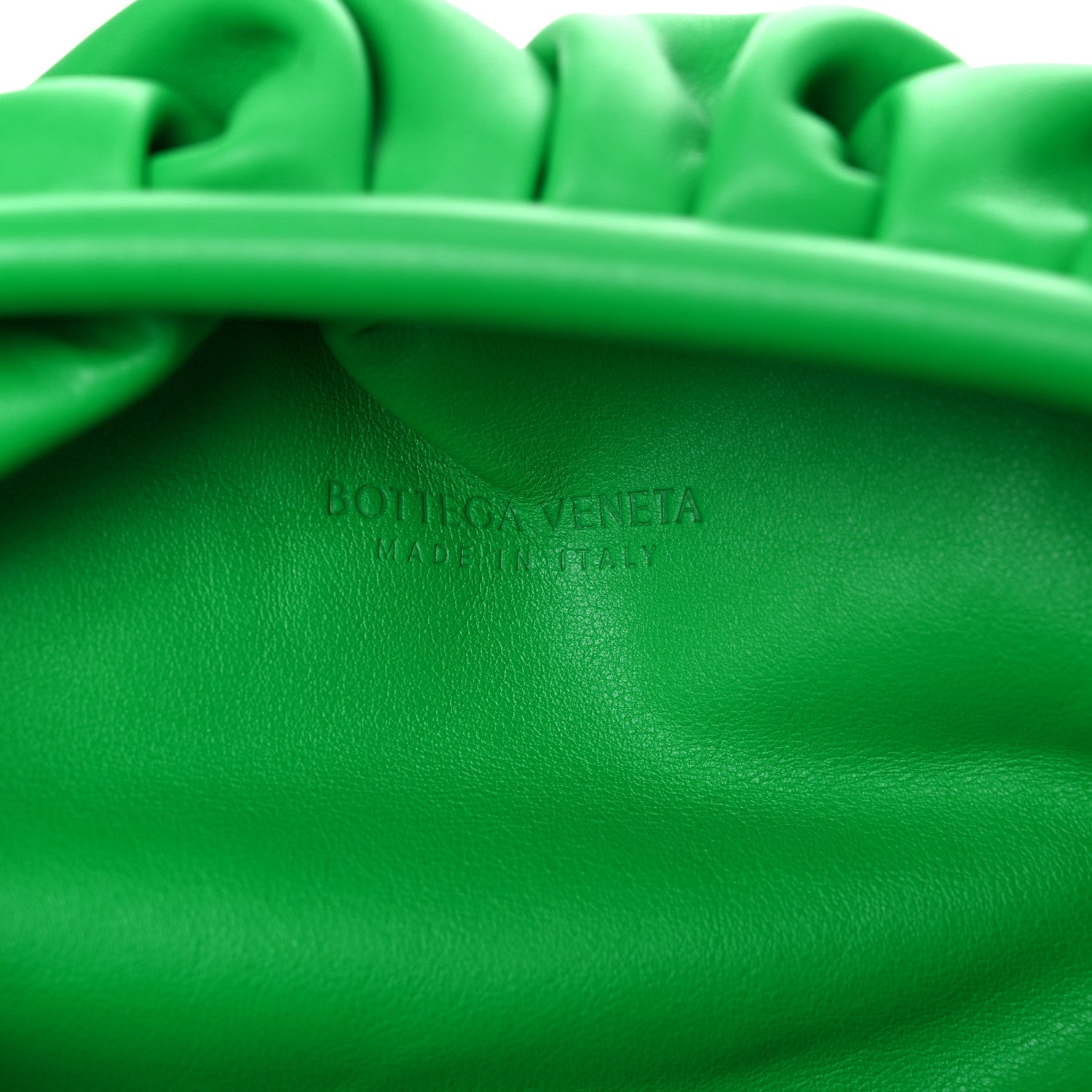 Bottega Veneta Smooth Butter Calf The Pouch Oversized Clutch Parakeet 6 of 8