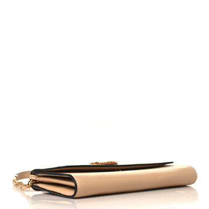 Versace Grainy Calfskin Virtus Chain Crossbody Beige 4 of 8