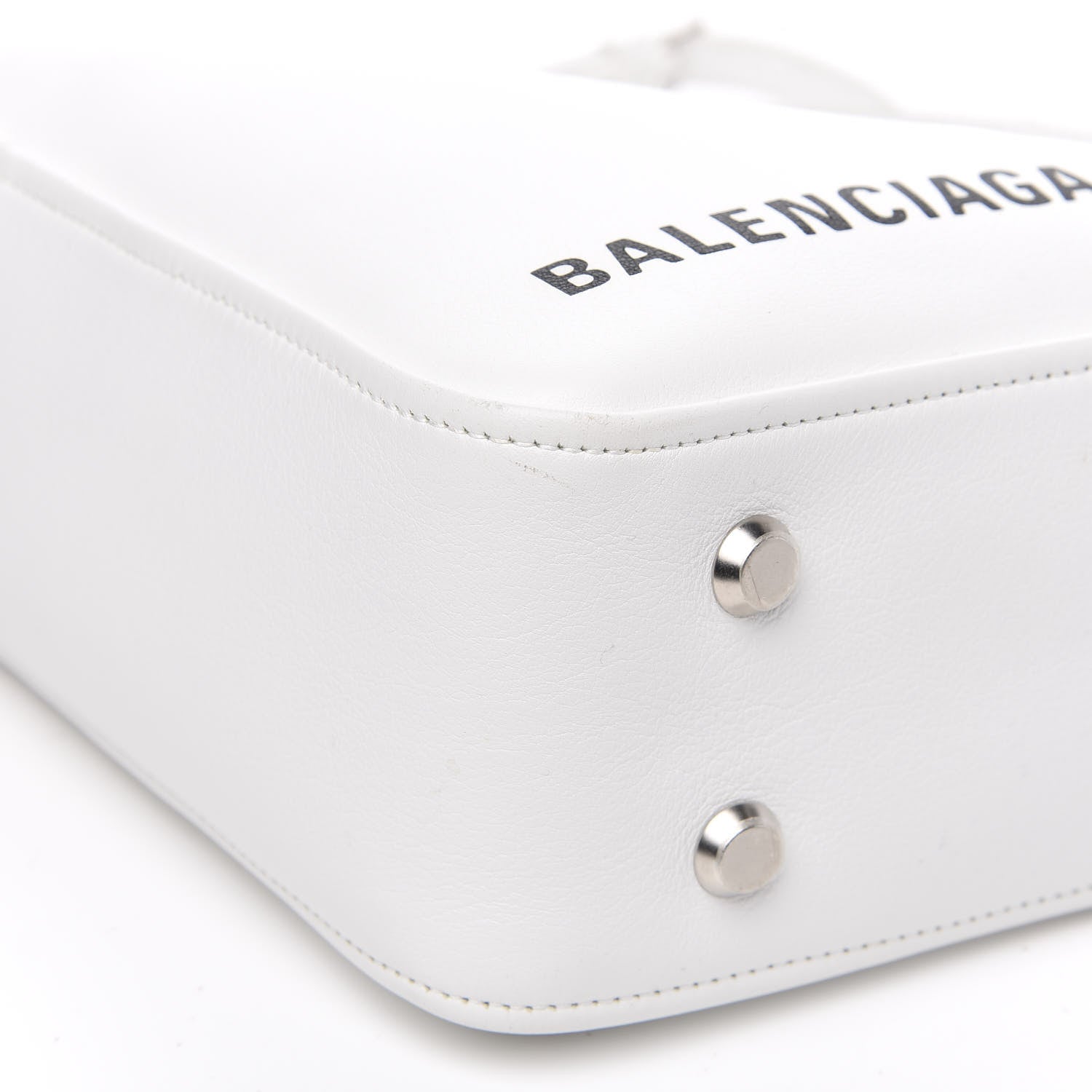 Balenciaga Calfskin S Triangle Duffle White 12 of 13