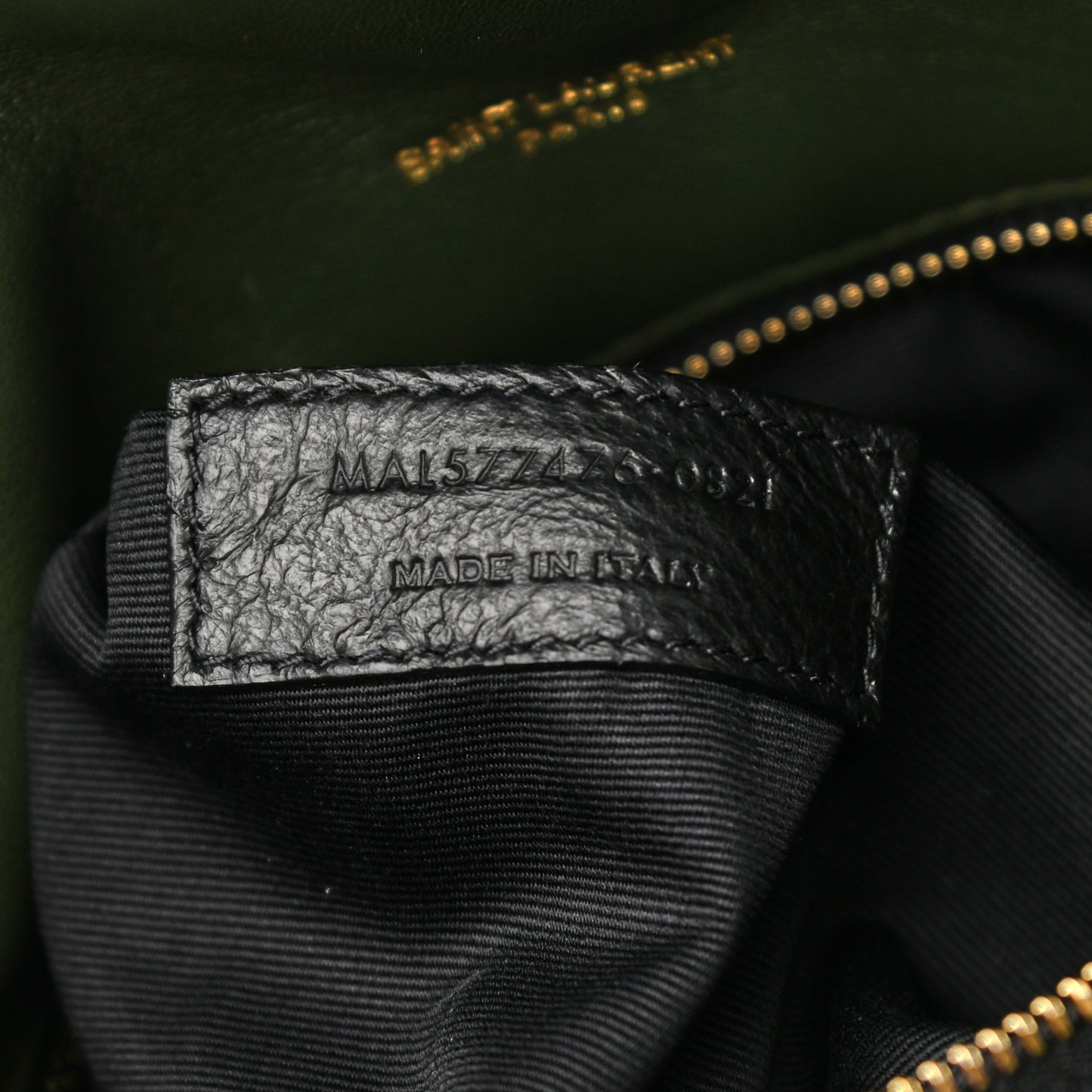 Velvet Quilted Small Loulou Puffer Monogram Chain Satchel Kaki Musk
