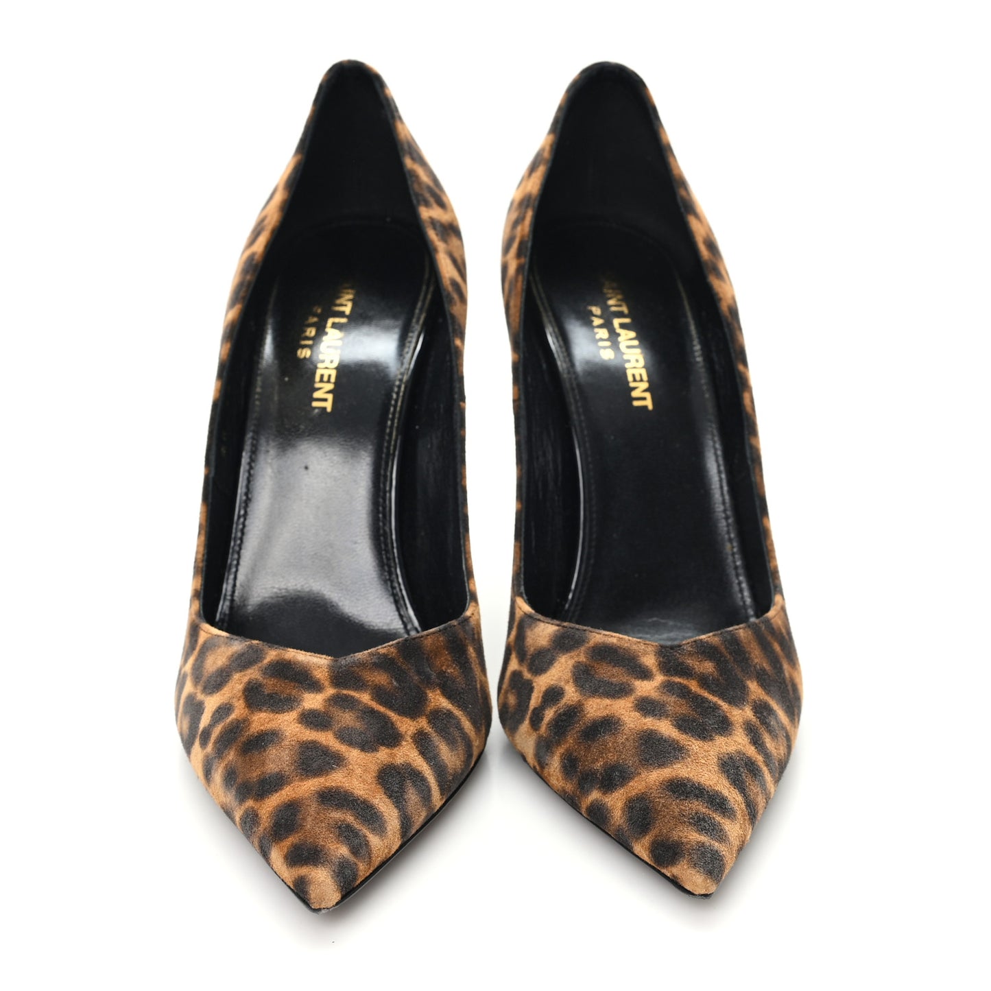 Suede Leopard Printed Anja Pumps 37.5 Natural Coffee