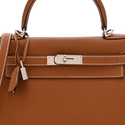 Hermes Togo Kelly Retourne 28 Gold 8 of 11
