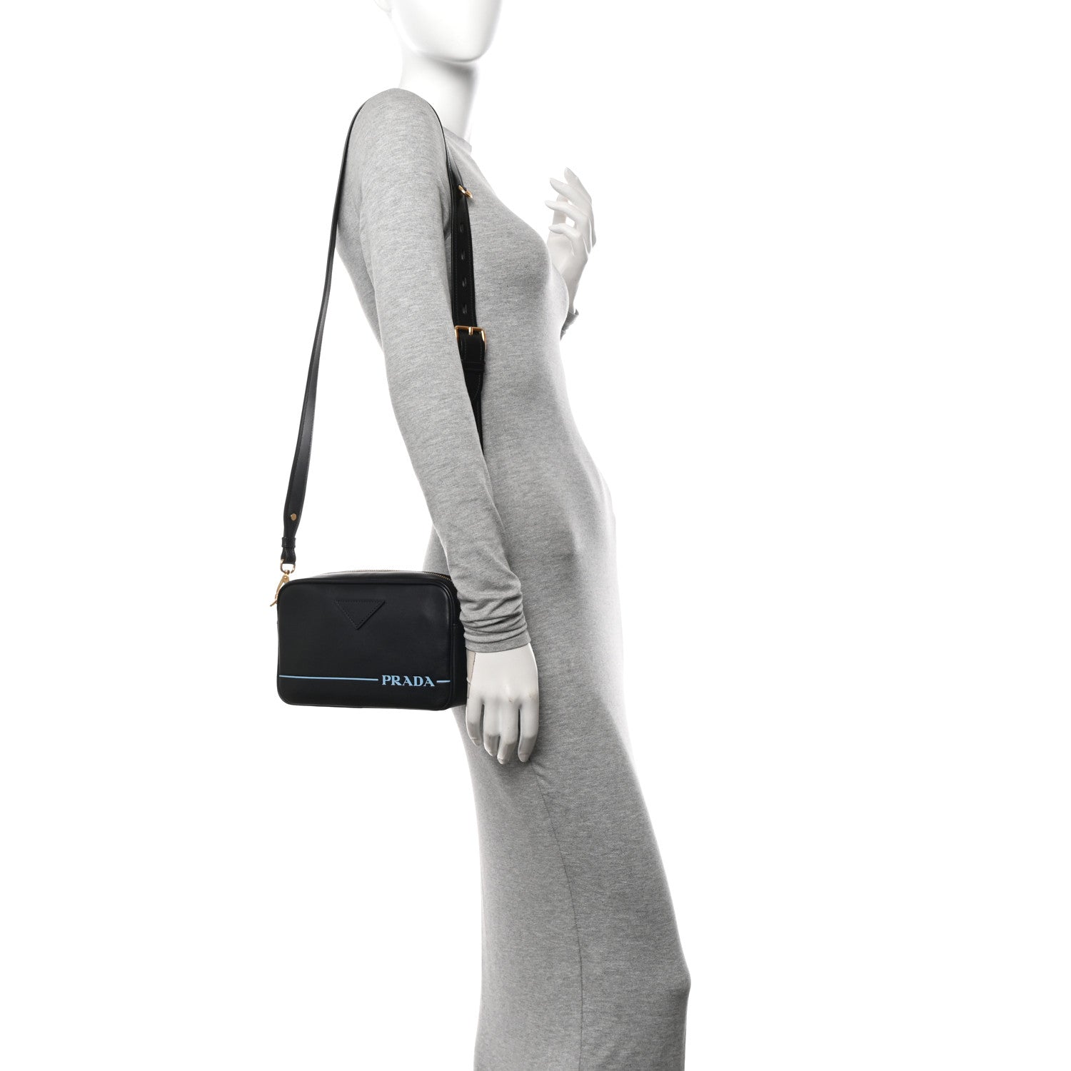 Prada City Calf Mirage Camera Bag Black 2 of 11