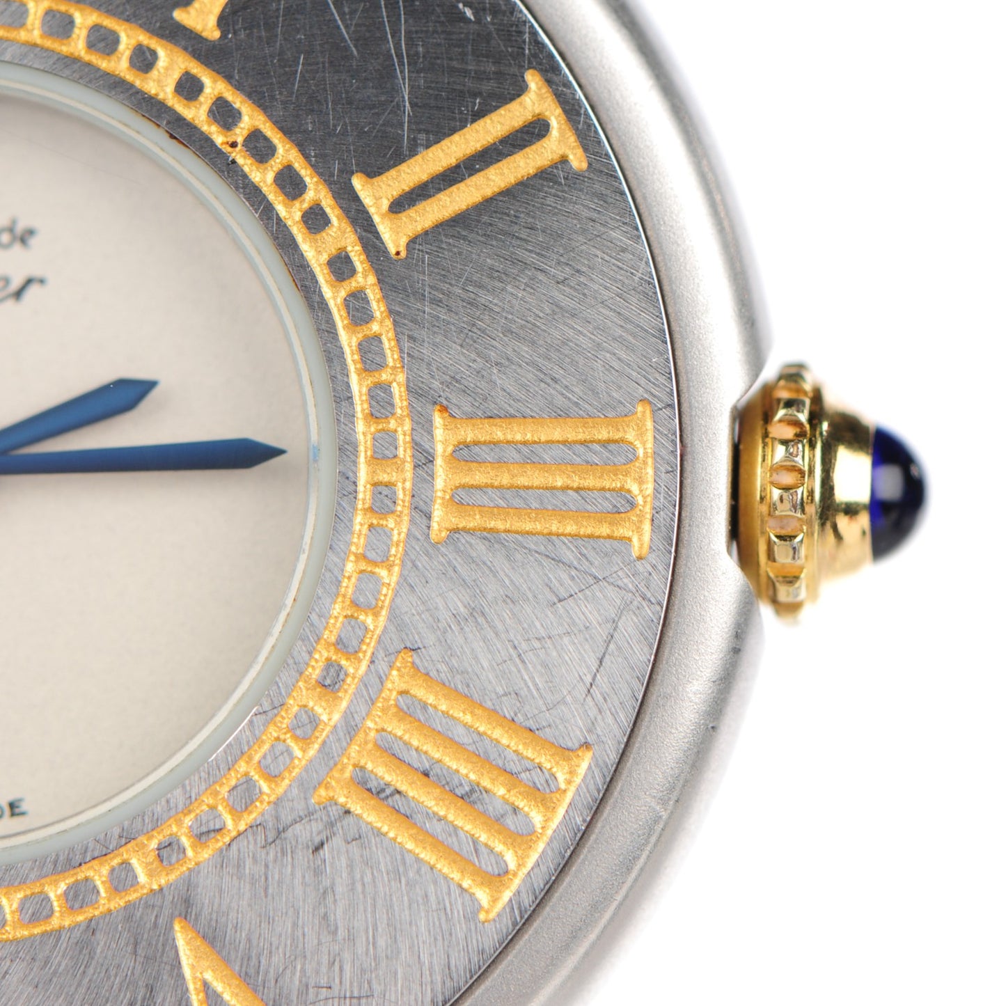 18K Yellow Gold Stainless Steel 28mm Must De 21 Watch