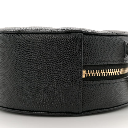 Chanel Caviar Quilted Small Round Bag With Chain Black 10 of 11