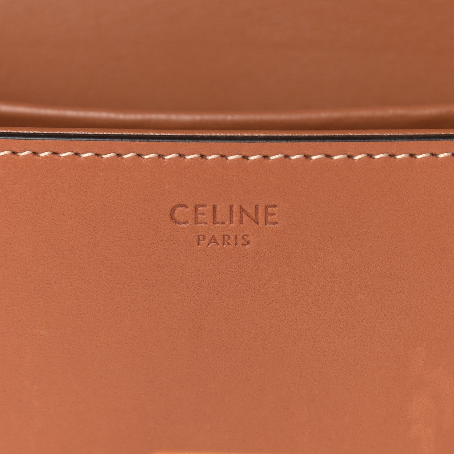 Celine Natural Calfskin Triomphe Shoulder Bag Tan 6 of 12