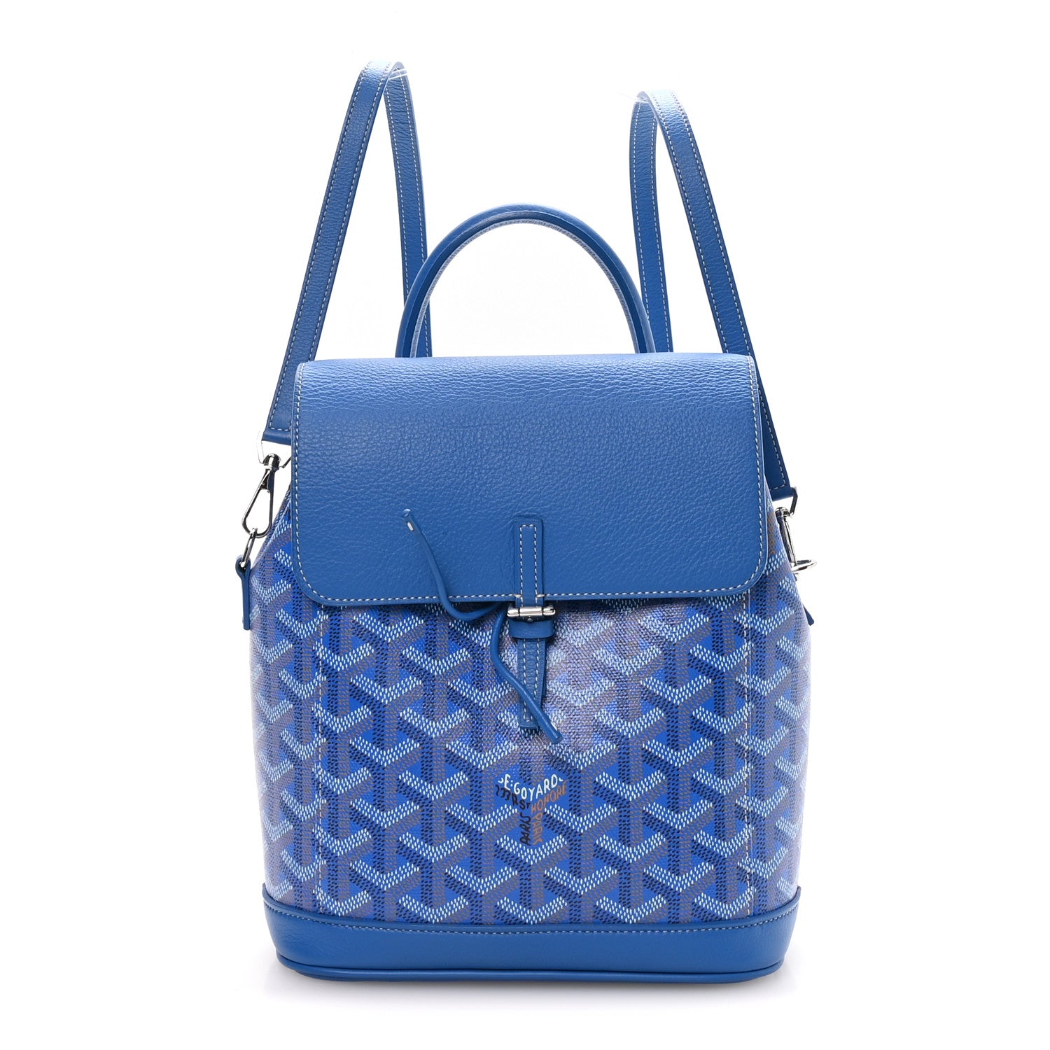 Goyard Goyardine Calfskin Mini Alpin Backpack Sky Blue 1 of 9