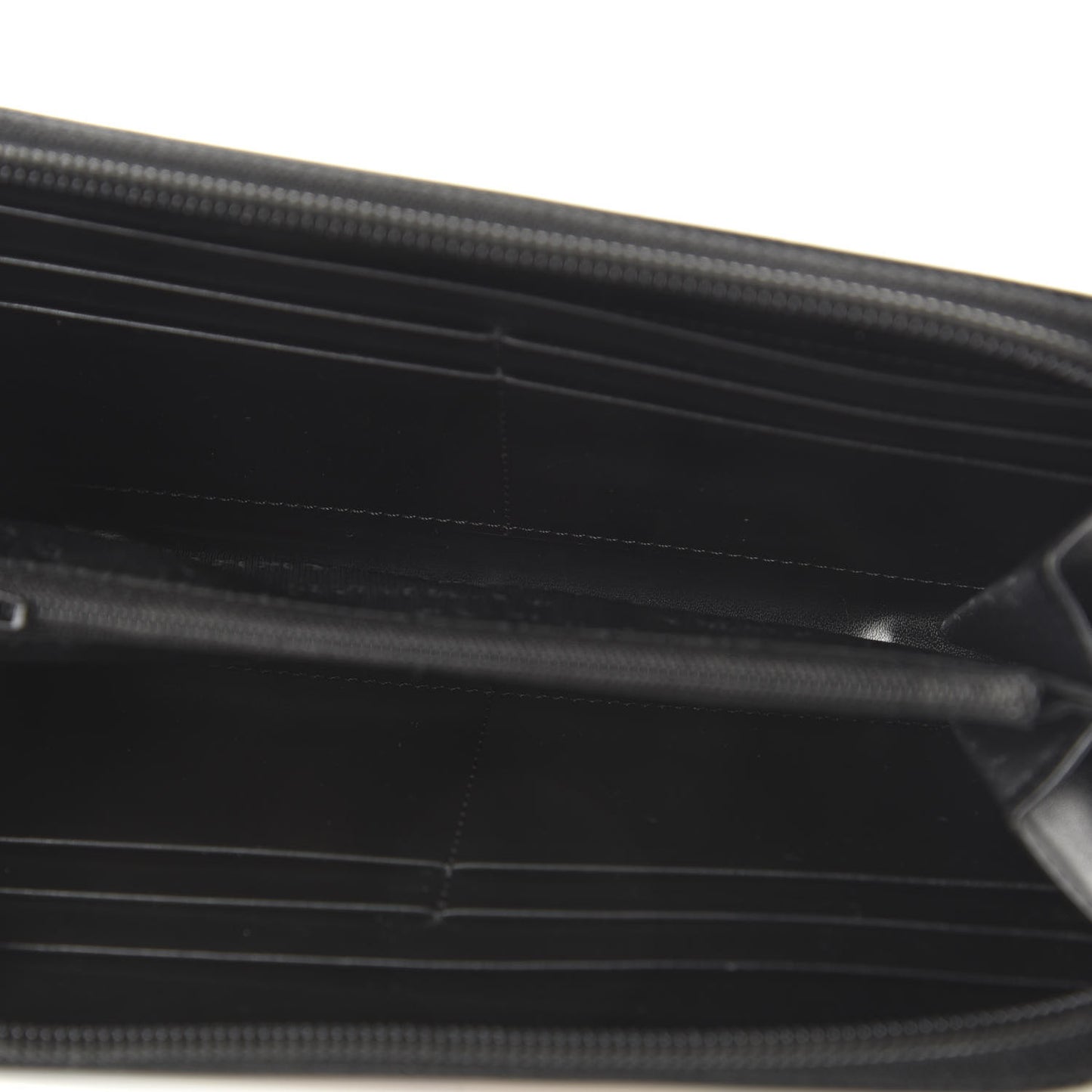 Vintage Check Elmore Zip Around Wallet Black