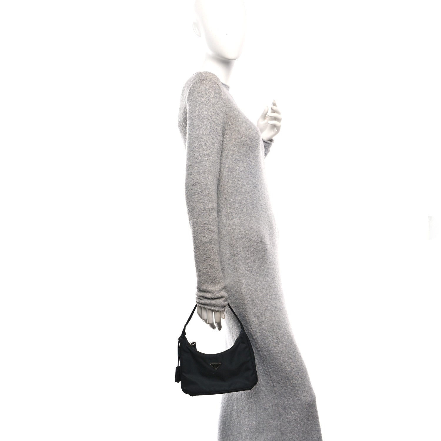 Prada Tessuto Nylon Mini Re-Edition 2000 Bag Black 2 of 11