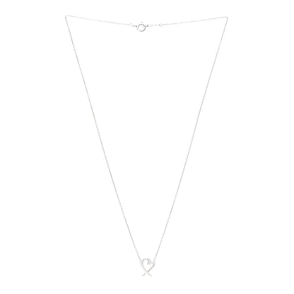 Tiffany Sterling Silver Mini Paloma Picasso Loving Heart Pendant Necklace 3 of 5
