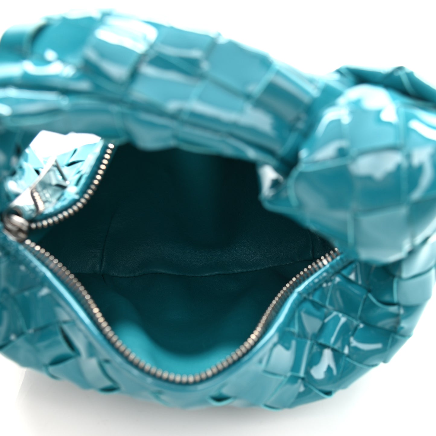 Patent Nappa Intrecciato Mini Jodie Blaster