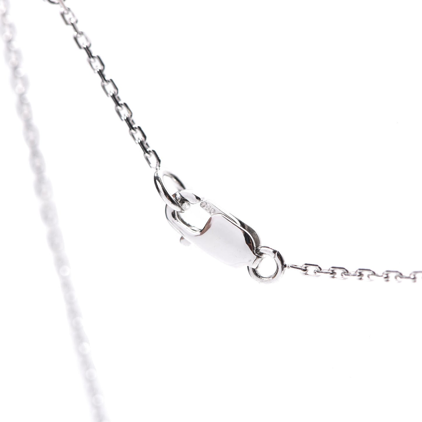 18K White Gold Turquoise Sweet Alhambra Butterfly Pendant Necklace
