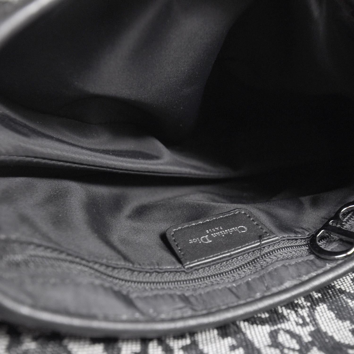 Christian Dior Monogram Saddle Bag Black 6 of 8