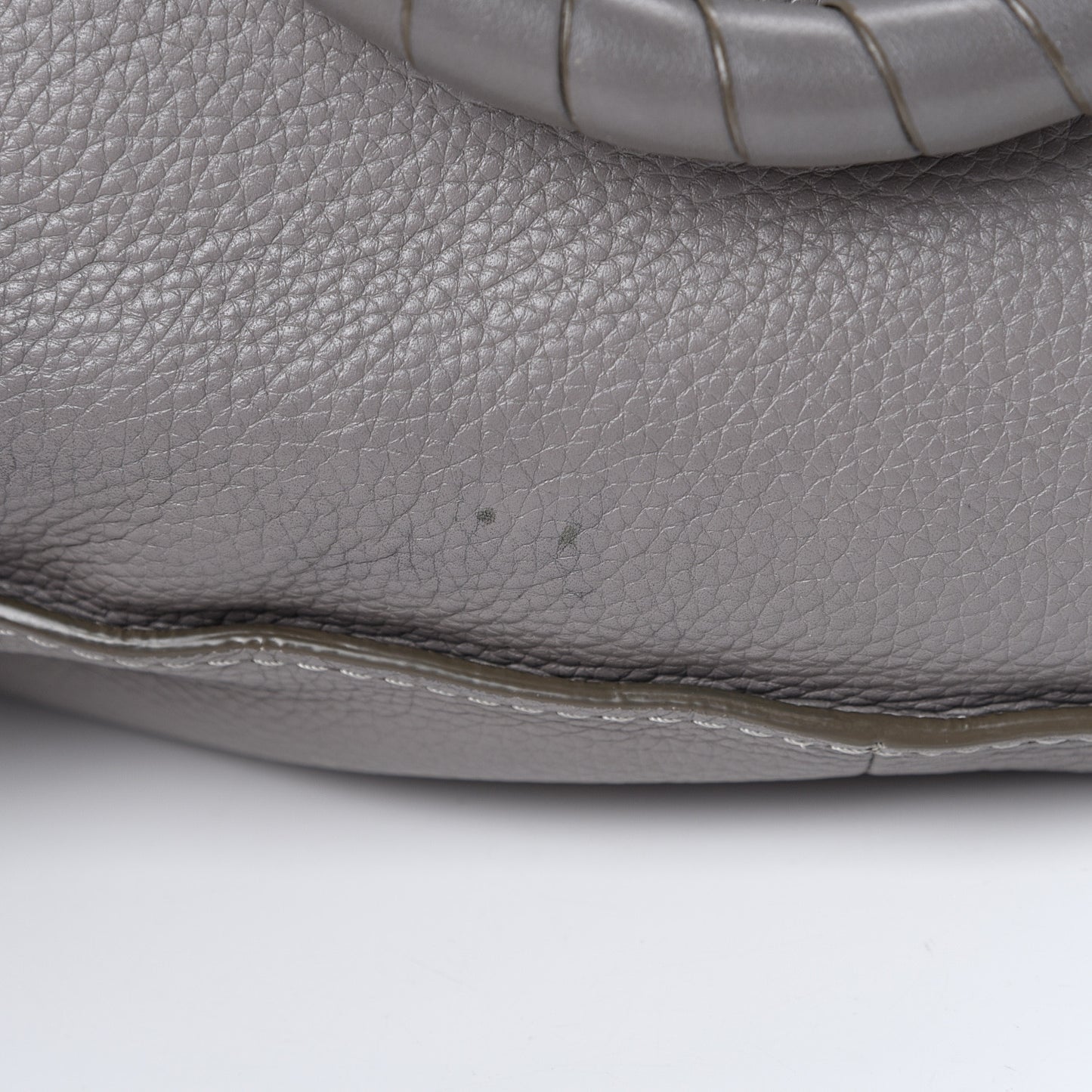 Calfskin Large Marcie Satchel Cashmere Grey