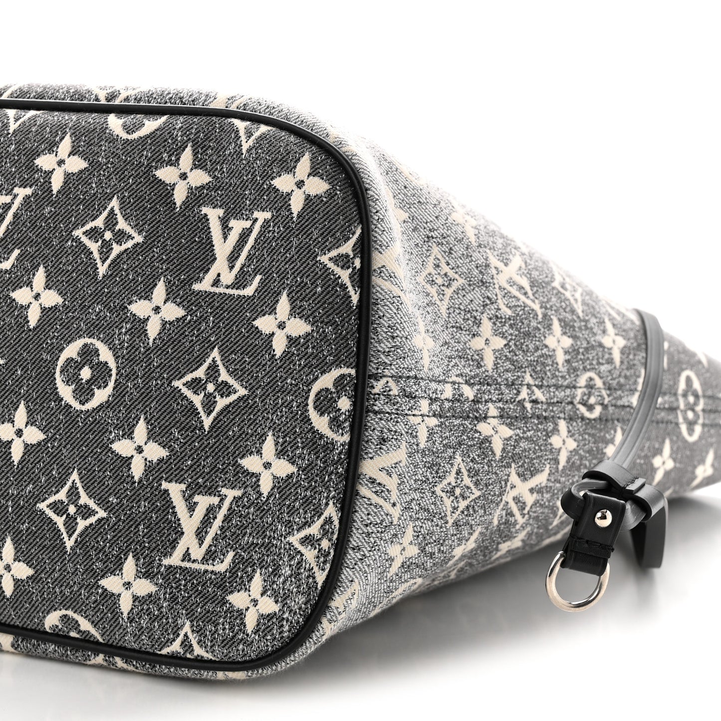 Denim Monogram Jacquard Neverfull MM Grey