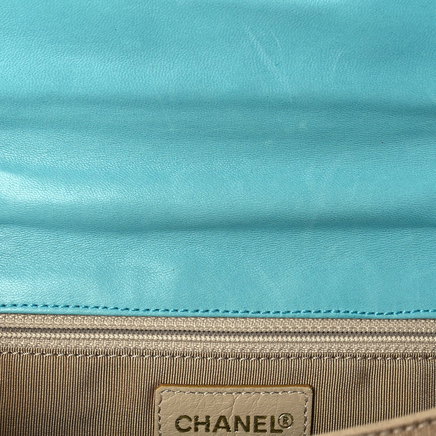 Patent Striped Mademoiselle Flap Multicolor