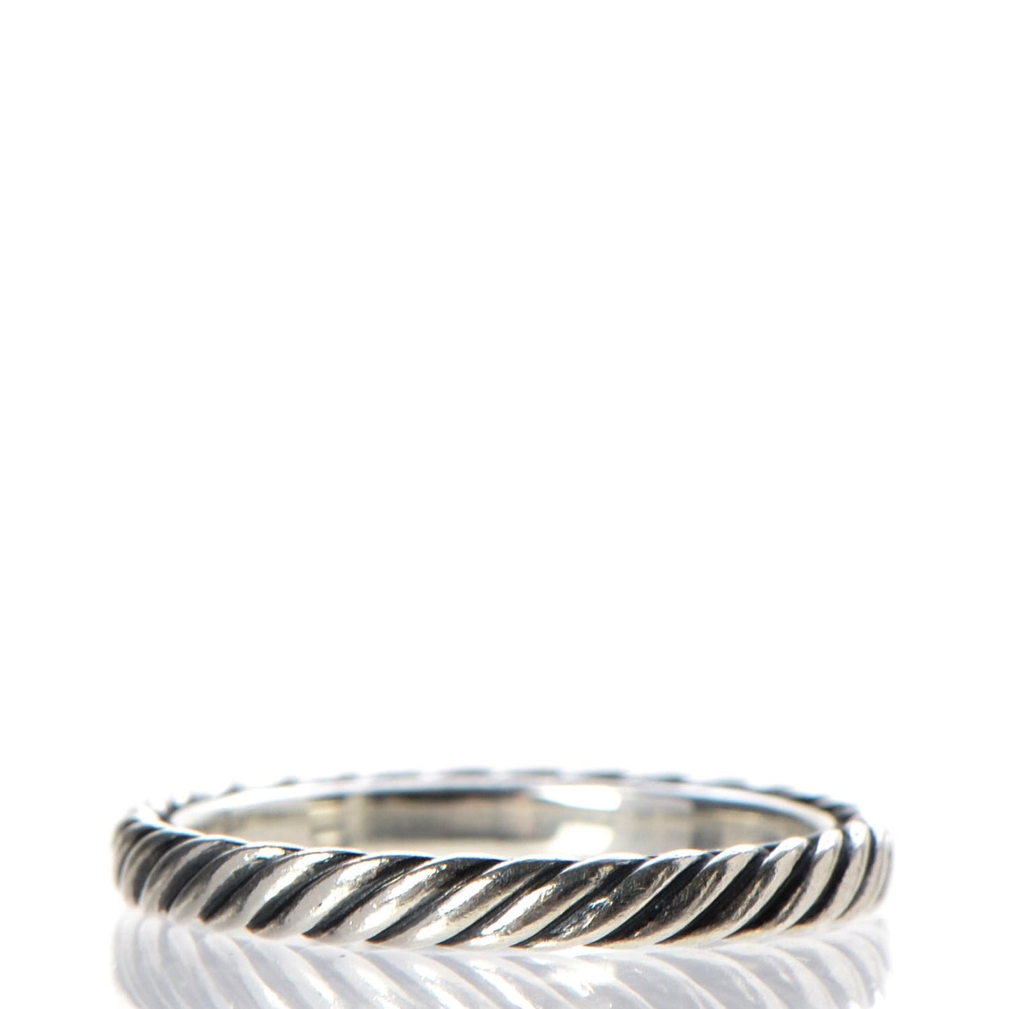 Sterling Silver Cable Classics Band Ring 54 7