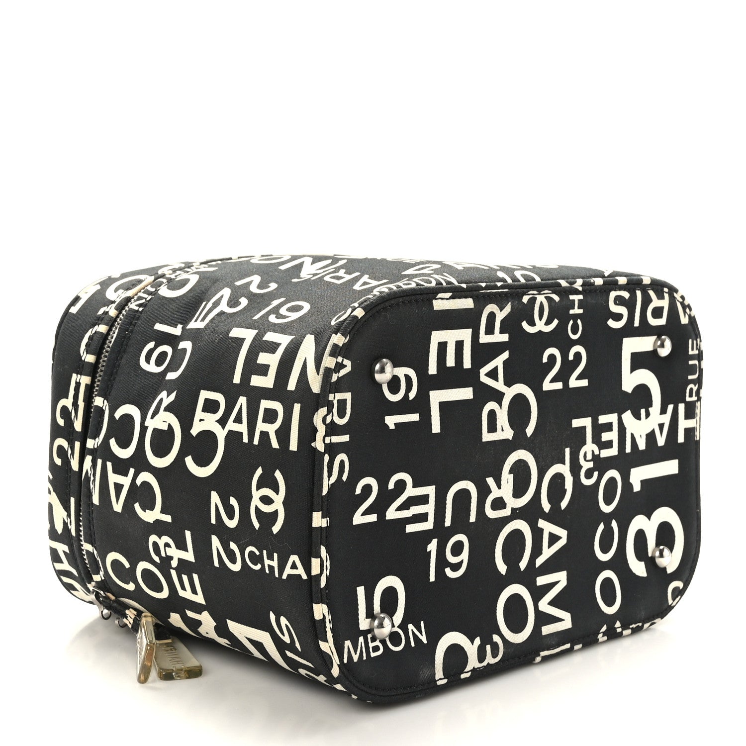 Chanel Canvas 31 Rue Cambon Vanity Cosmetic Case Black 4 of 11