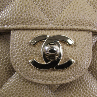 Chanel Caviar Jumbo Classic Flap Beige 6 of 10