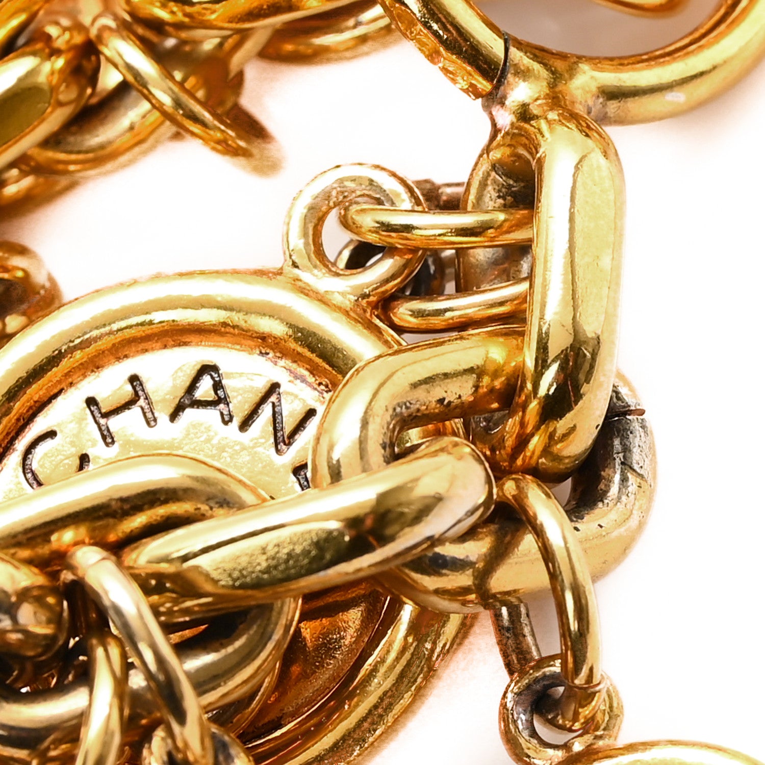 Chanel Metal Paris Button Charms Toggle Bracelet Gold 4 of 4