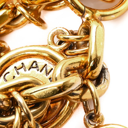 Chanel Metal Paris Button Charms Toggle Bracelet Gold 4 of 4