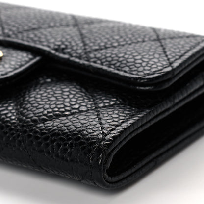 Chanel Caviar Quilted Flap Card Holder Black 11 of 12