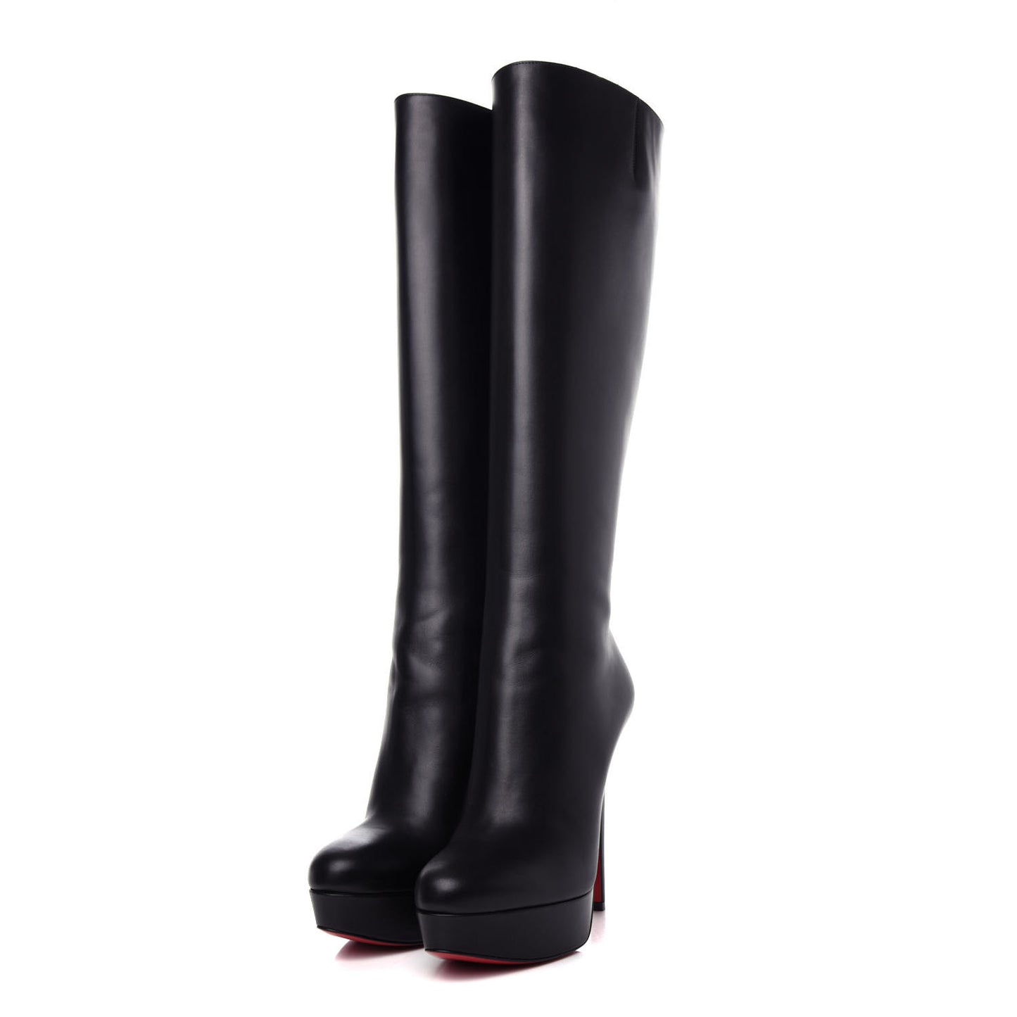 Calfskin Bianca Botta 140 Knee Boots 36 Black