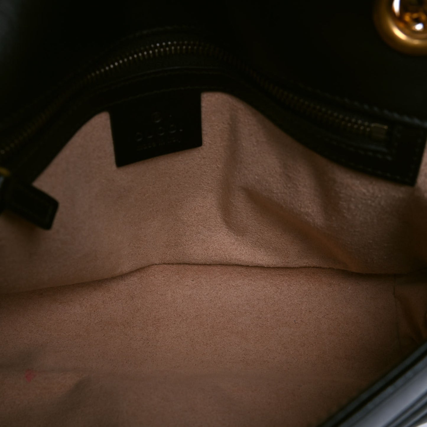 Calfskin Matelasse Small GG Marmont Shoulder Bag Black