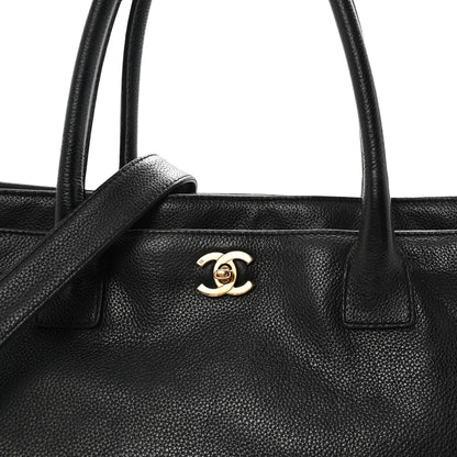 Chanel Calfskin Cerf Executive Shopper Tote Black 8 of 10