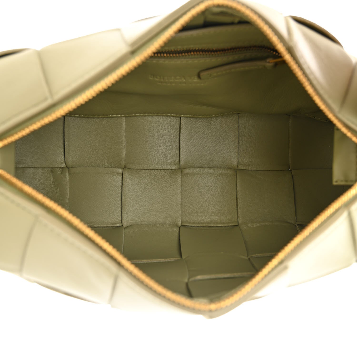 Bottega Veneta Lambskin Maxi Intrecciato Brick Cassette Bag Beige 5 of 10