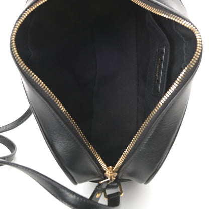 Saint Laurent Calfskin Matelasse Monogram Lou Camera Bag Black 4 of 9