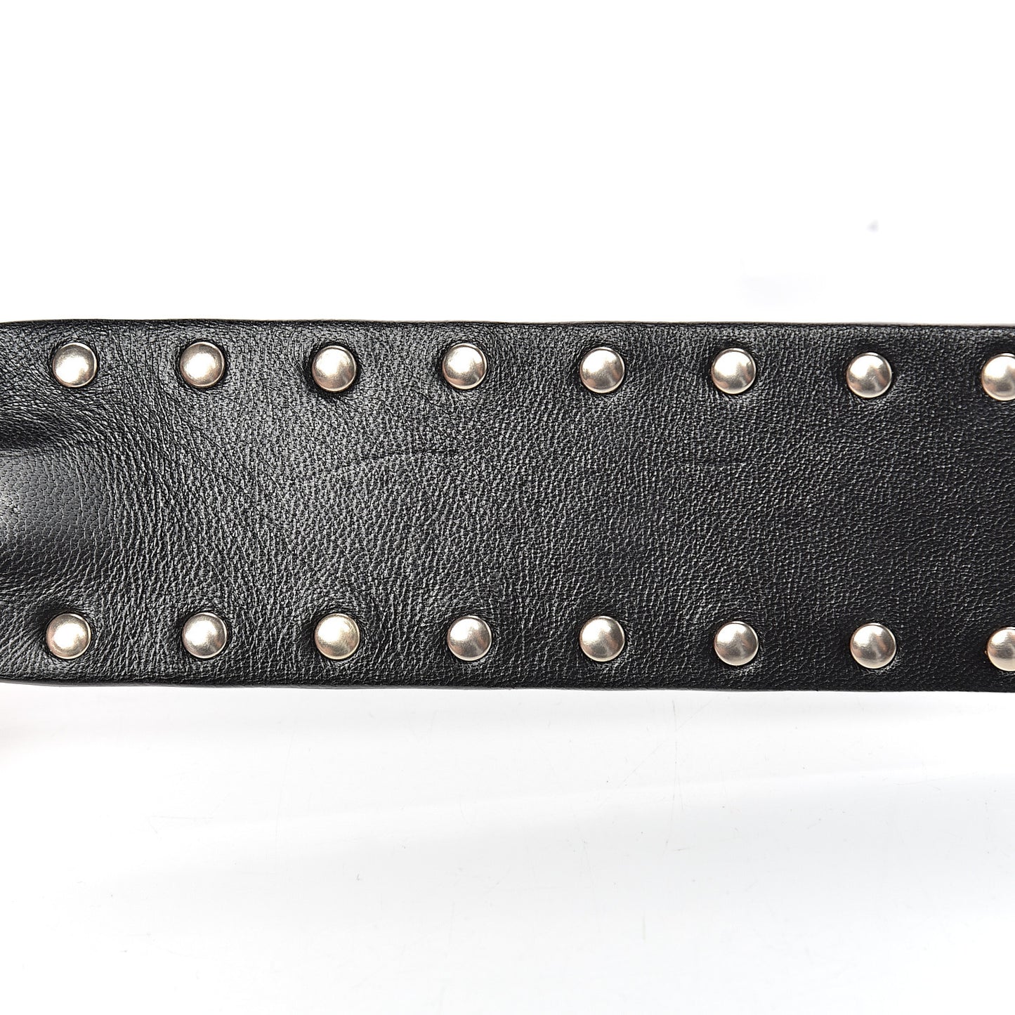 Lambskin Rockstud Spike Shoulder Strap Black