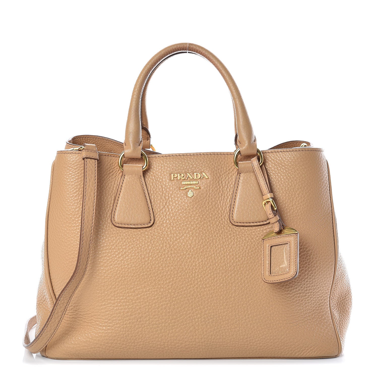 Prada Vitello Daino Tote Sabbia 1 of 20