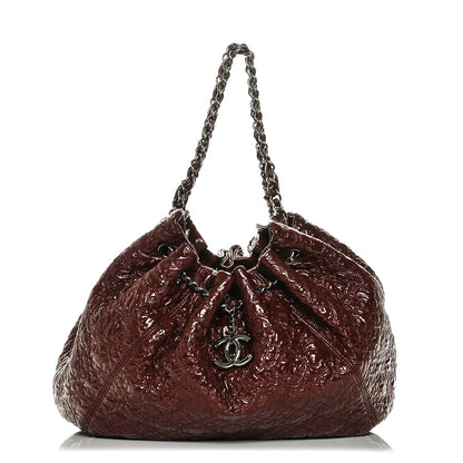 Chanel Vinyl Rock In Moscow Cabas Tote Burgundy 1 of 7