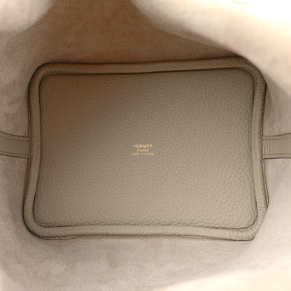 Hermes Taurillon Clemence Picotin Lock 18 PM Gris Perle 5 of 11