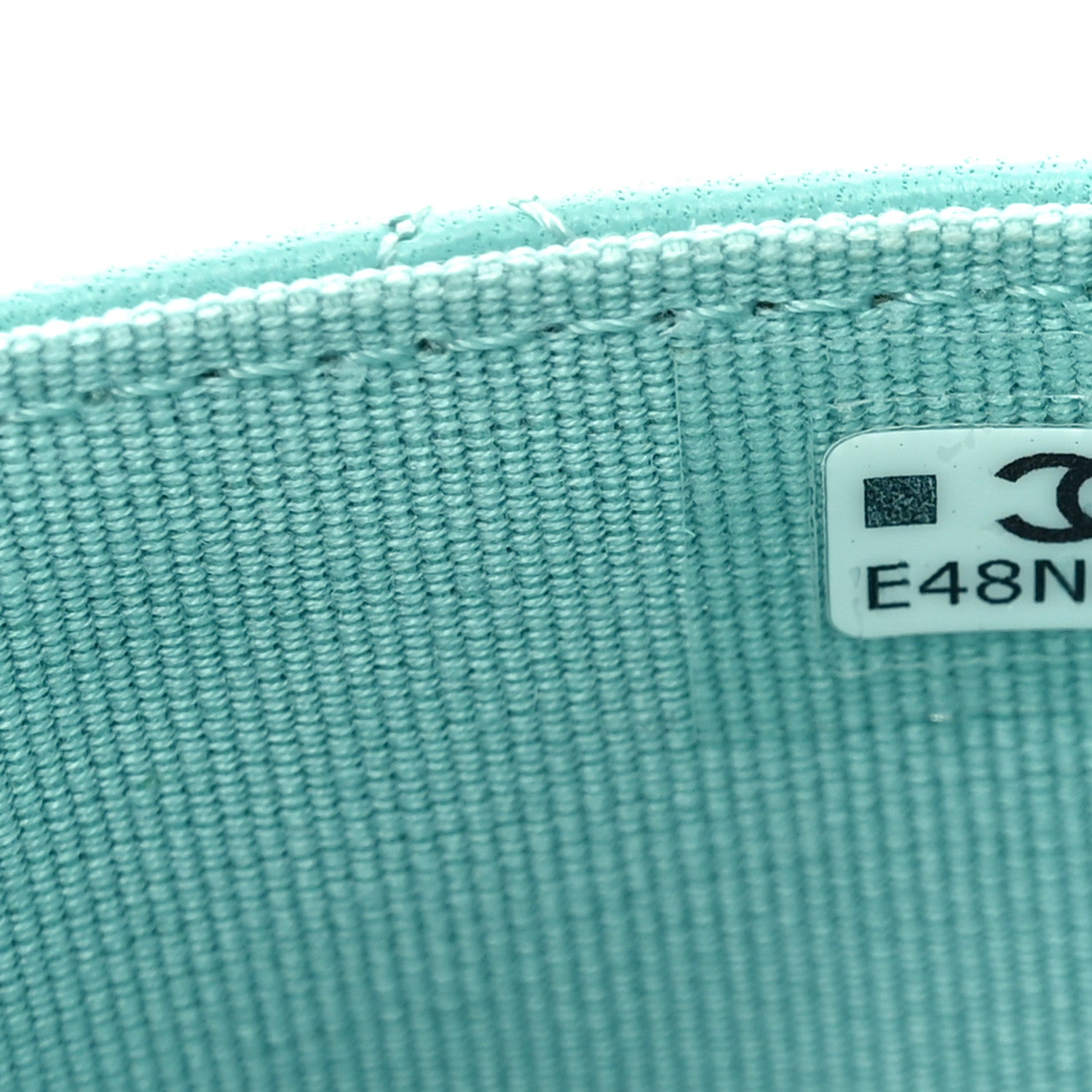 Chanel Lambskin Quilted Flap Card Holder Wallet Turquoise 8 of 9