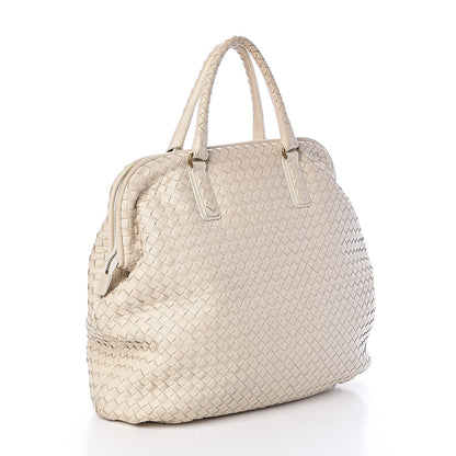 Bottega Veneta Nappa Intrecciato Frame Tote Colonial 3 of 12